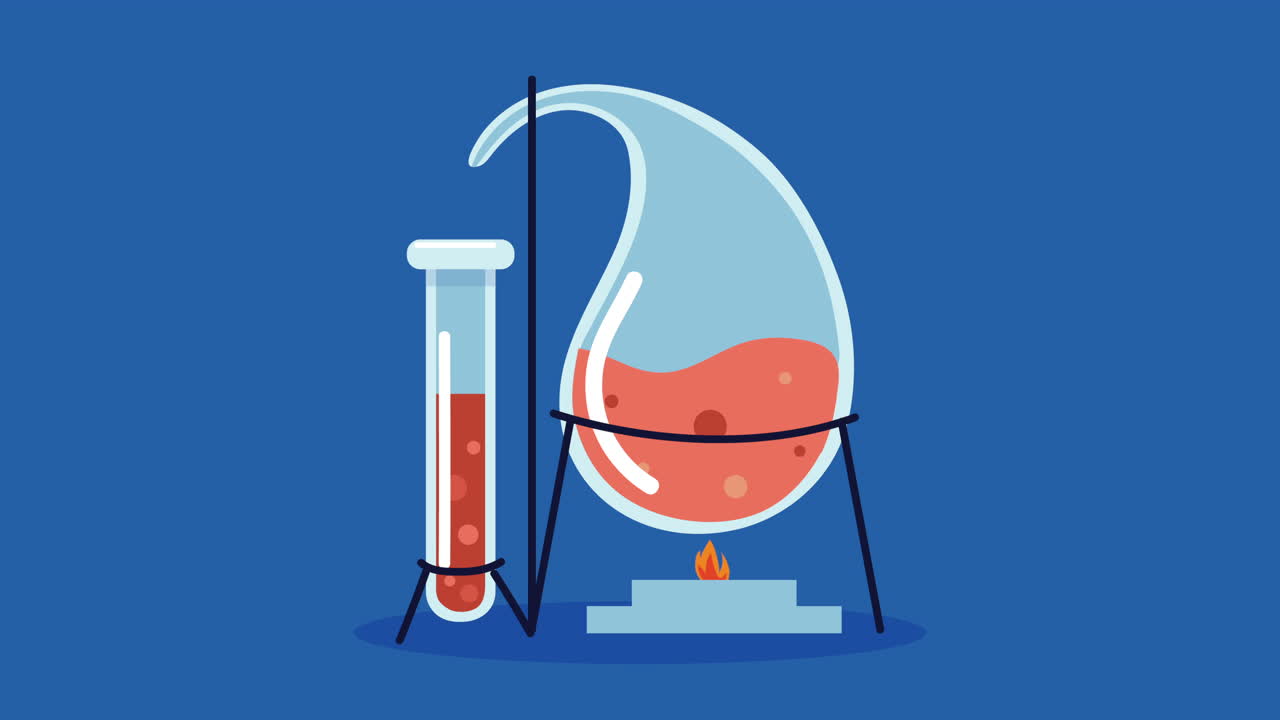 tubes test laboratory equipment animated