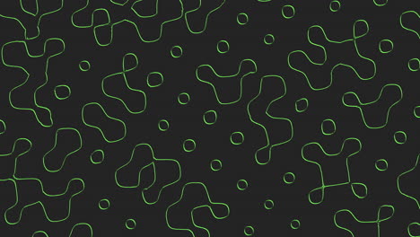 Monochromatic-liquid-green-geometric-shapes-pattern