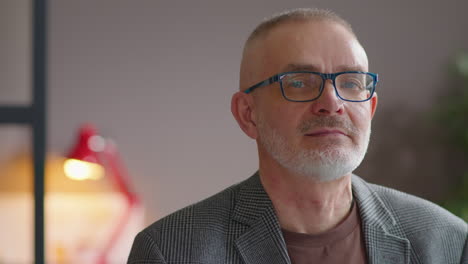 portrait of senior businessman in office