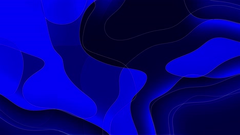 a smooth and calm animation featuring soft, rounded abstract gradient blue shapes and flowing lines that gently overlap and continuously shift in form