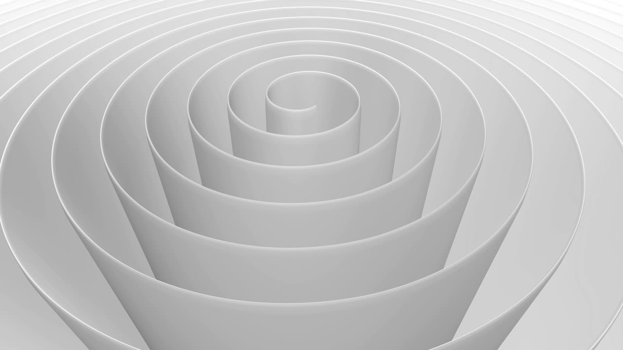 Abstract spiral background, 3D animation, computer generated background