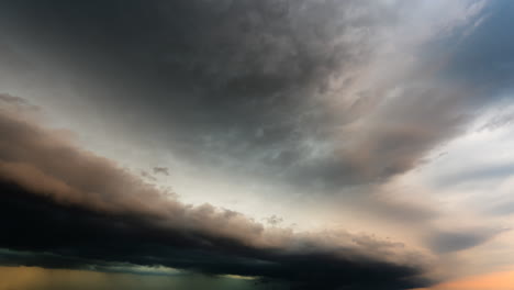 dramatic storm clouds
