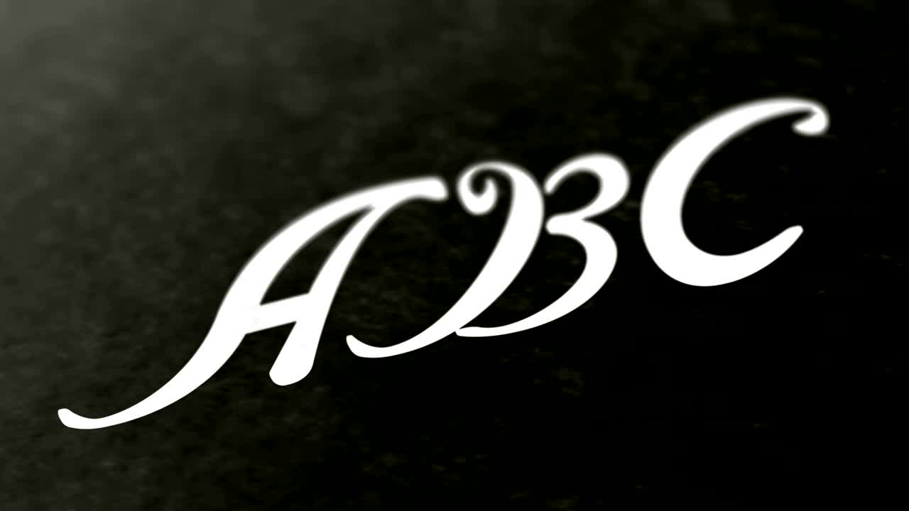 "abc" en la página. las imágenes de bucle tienen resolución de 4k.