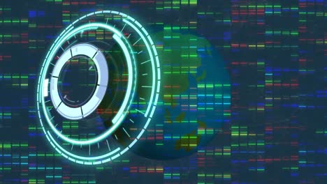 Animation-Des-Scope-Scannens-über-Den-Globus