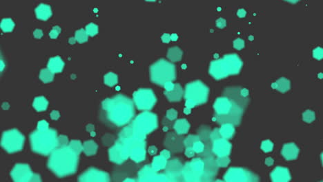 animation fly abstract blue bokeh and particles on shiny background 1