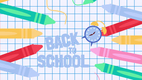 Motion-Graphic-of-Flat-back-to-school-background-with-crayons