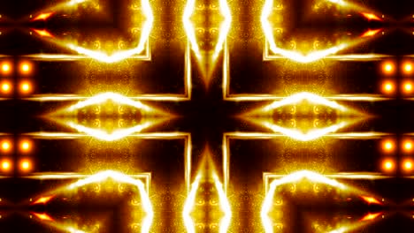 beautiful abstract kaleidoscope - fractal golden light, 3d render backdrop, computer generating background