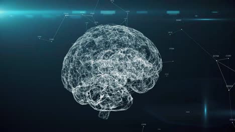 representación abstracta de un cerebro humano
