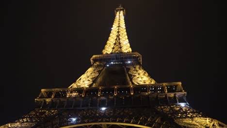 a light show that happens every hour on the hour at the eiffel tower in paris france.