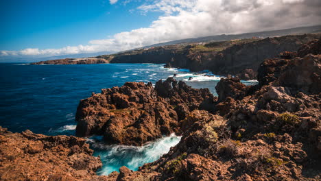 juan centella coast in tenerife, canary islands daylight timelapse