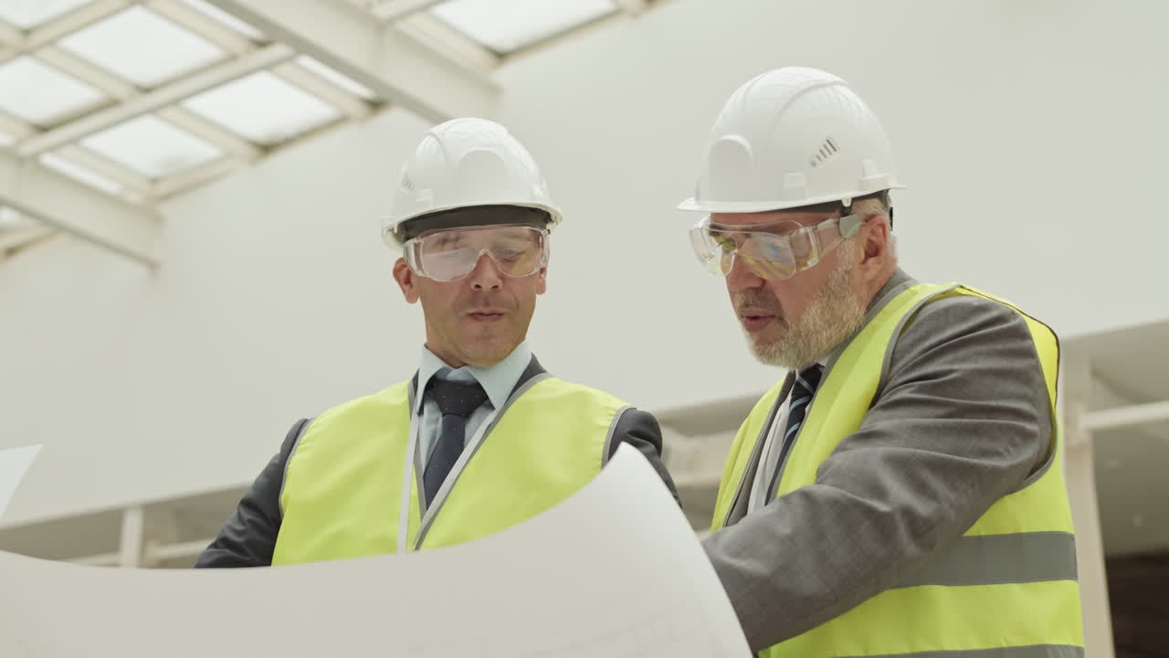 Architects Working on Project on Site