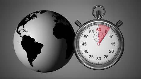 Globe-and-stopwatch