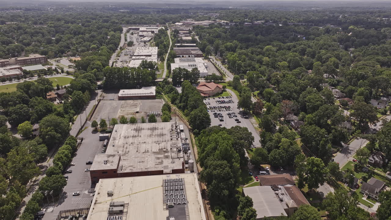 atlanta georgia aerial v979 birds eye view drone flyover white + lee desarrollos de uso mixto complejo de edificios en el extremo oeste a lo largo del sendero beltline westside - filmado con mavic 3 pro cine - agosto 2023