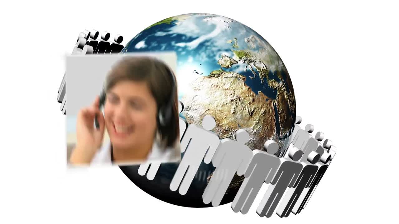 사업가들에 대한 3d 애니메이션