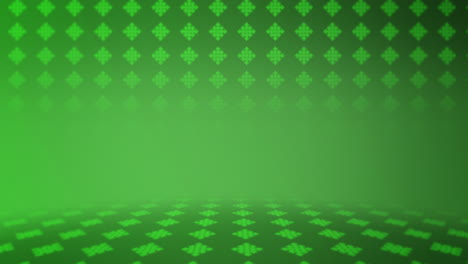 Modernes-Geometrisches-Muster-Mit-Würfeln-Auf-Grünem-Farbverlauf