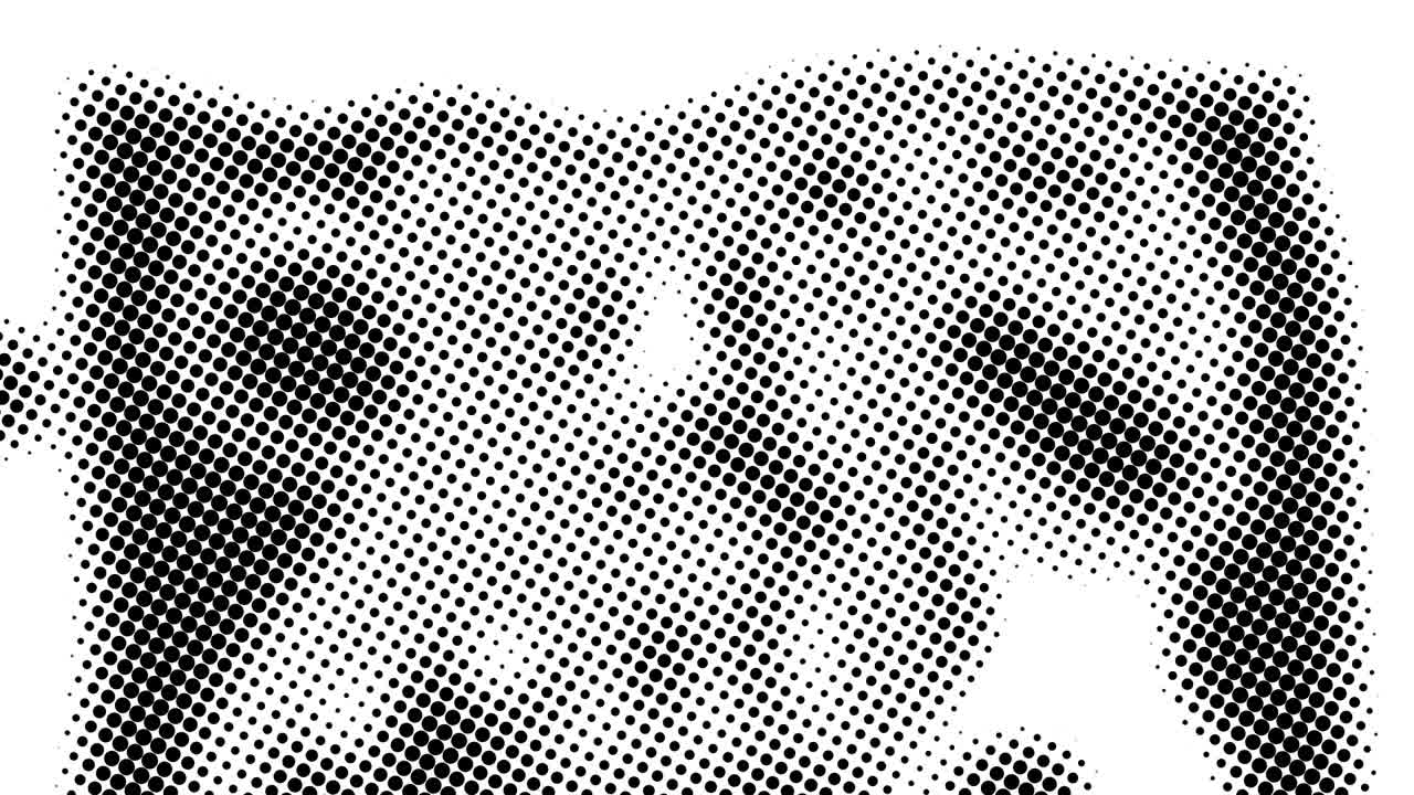 medio tono de muchos puntos, fondo abstracto generado por computadora, fondo de renderización 3d con efecto de ilusión óptica