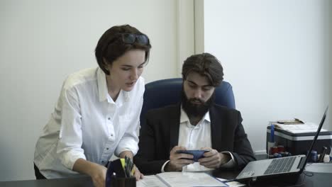 business meeting in office