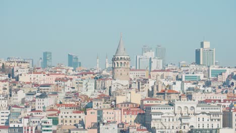 istanbul cityscape with galata tower