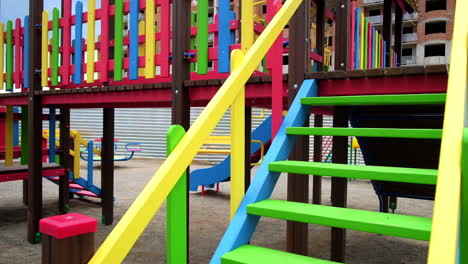 vibrant colorful children's playground