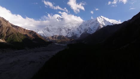 majestic mountain range in the himalayas