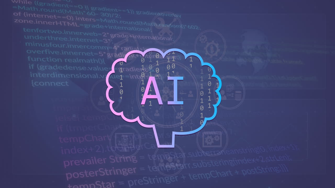 animación de un texto e icono y procesamiento de datos