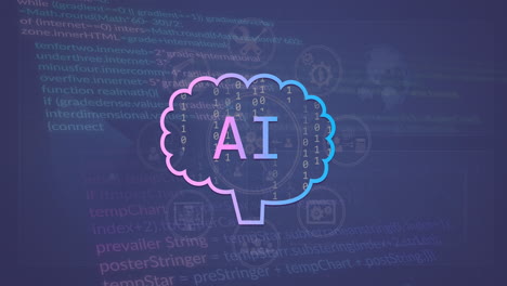 animación de un texto e icono y procesamiento de datos