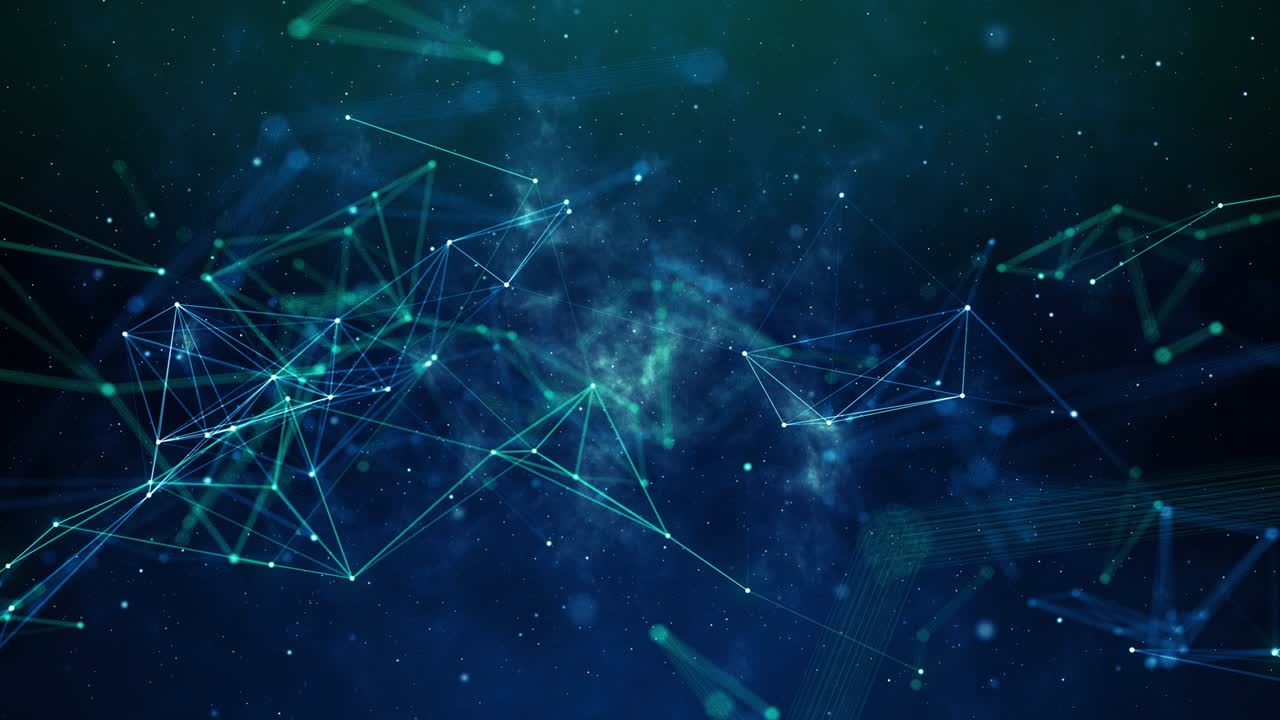 Plexus abstract network titles technology science background loop