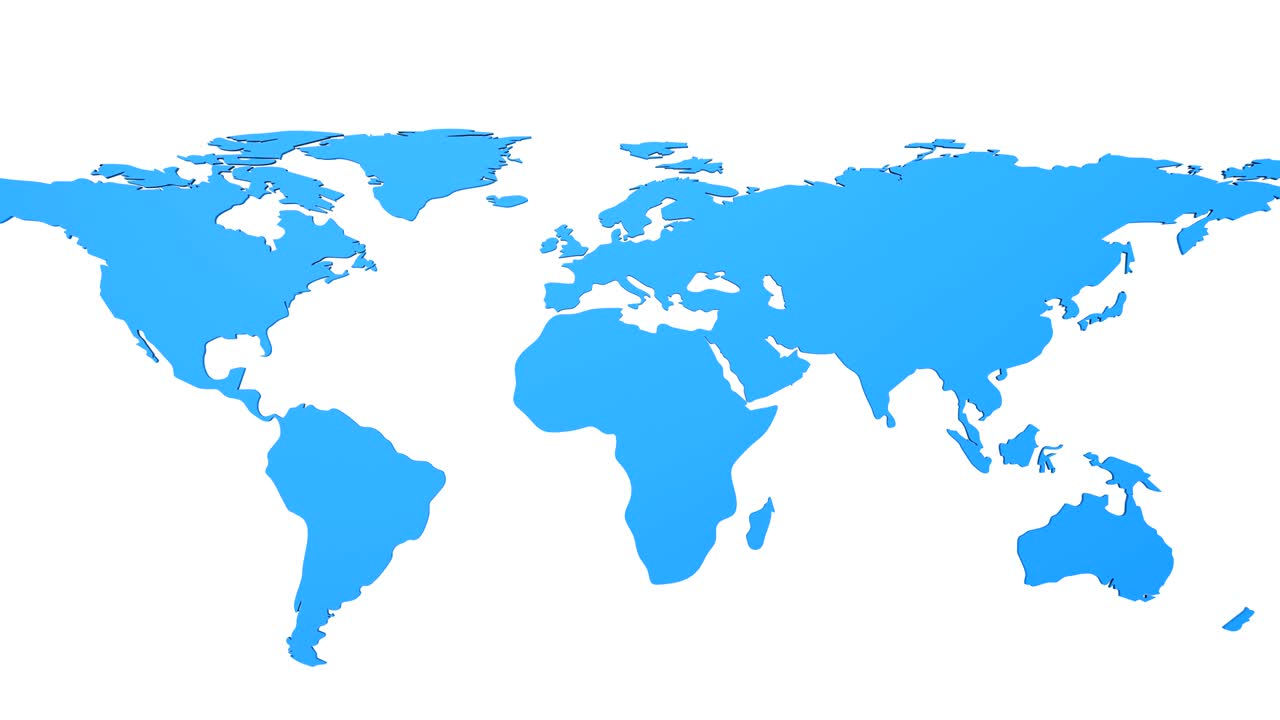 el mapa del mundo se convierte en un globo