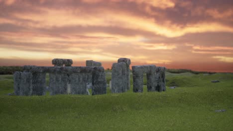 stonehenge al atardecer