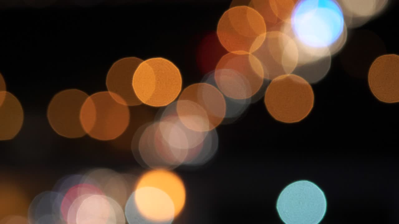 ciudad de la noche de luz bokeh fondo abstracto
