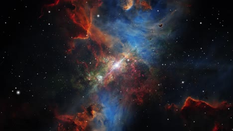 universo 4k, viajando a través de las estrellas y el espacio interestelar en el espacio profundo