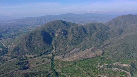 Rural-and-mountainous-landscape-at-Las-Yayas,-Azua-in-Dominican-Republic