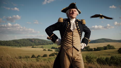 george washington in historical attire