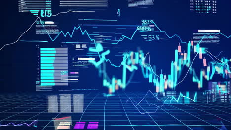 stock market trading charts