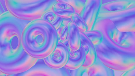 creative minimal 3d art. stylish 3d art in abstract space.trendy colors mixed. perfect background for music. 4k seamless loop video.