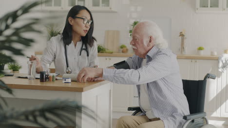 home health visit and blood pressure measurement