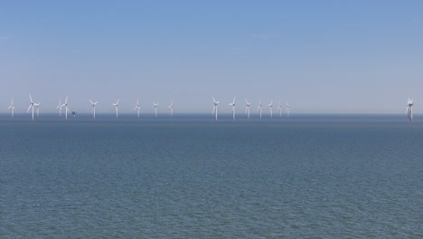 gunfleet sands offshore wind farm
off clacton on sea uk aerial drone 4k footage