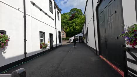 a walk through glengoyne distillery's charming alley