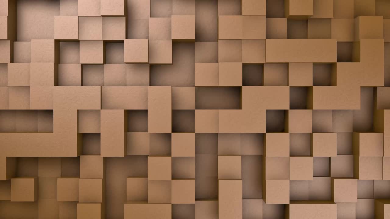 cubos abstractos en movimiento movimiento aleatorio de fondo en bucle. animación 3d 4k v10