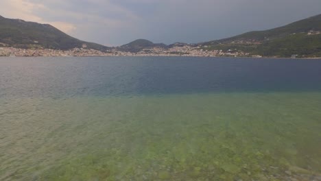 Aerial:-Thunderstorm-coming-in-on-Samos-city