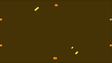 animation of yellow circles and lines over blue liquid background