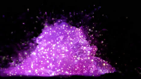 explosión abstracta púrpura