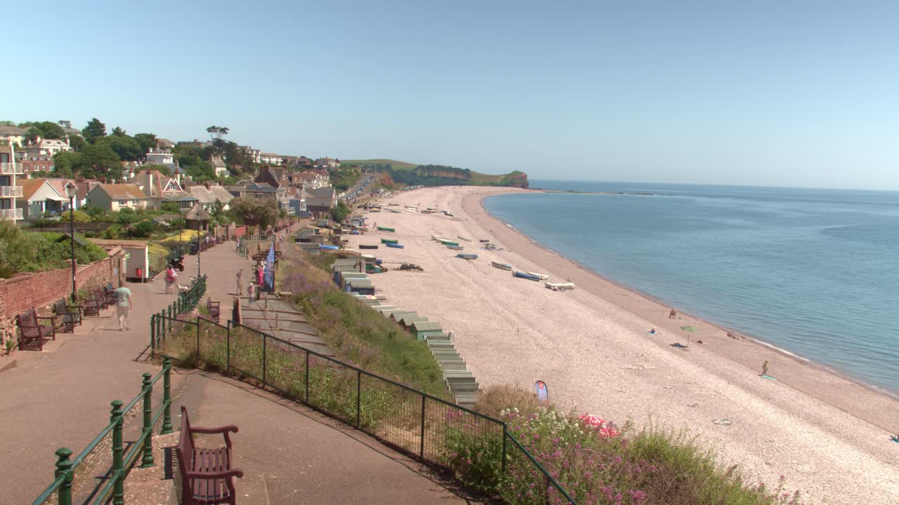 Coastal Town Beach View