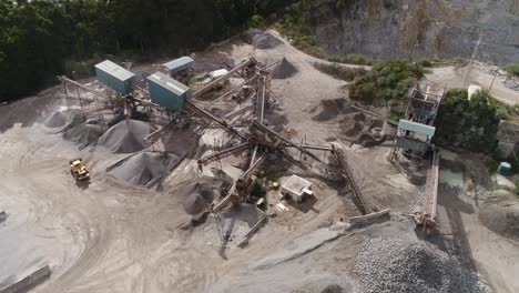 quarry for mining aerial view