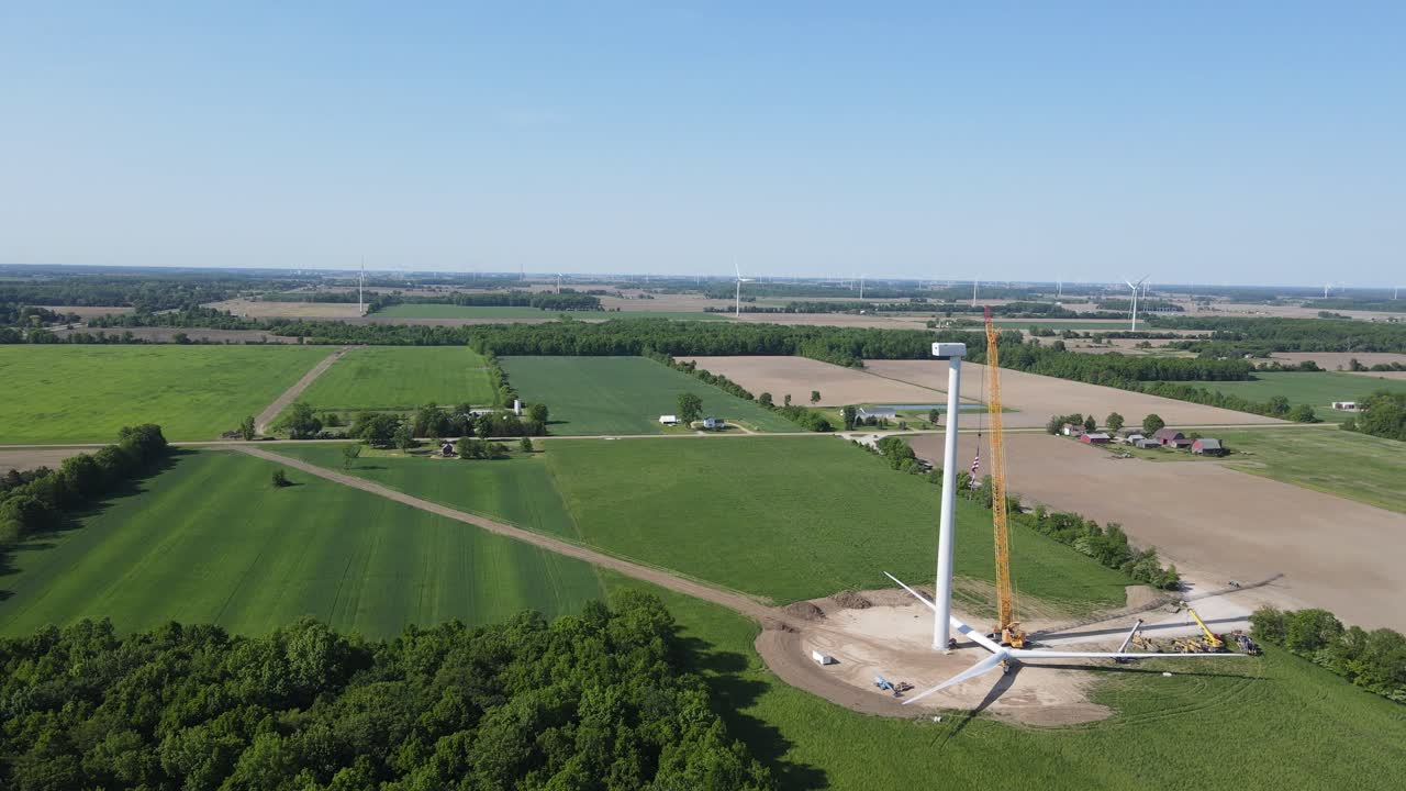 beebee parque eólico cerca de ithaca michigan, teet energía, condado de gratiot