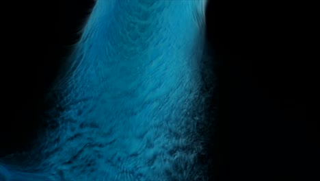 blue-green flows up somehow, going somewhere