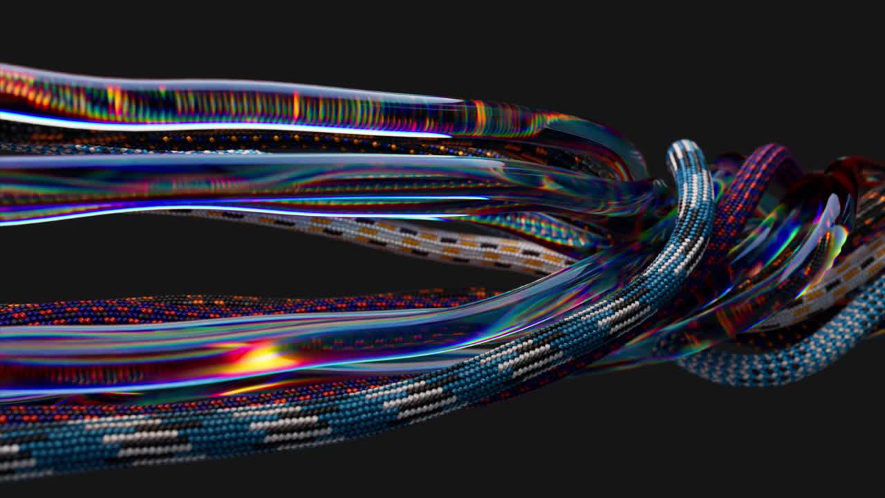 Abstract Colorful Ropes