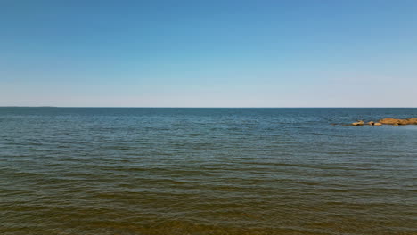 crystal clear water on the west coast of finland, kvarken archipelago and baltic sea