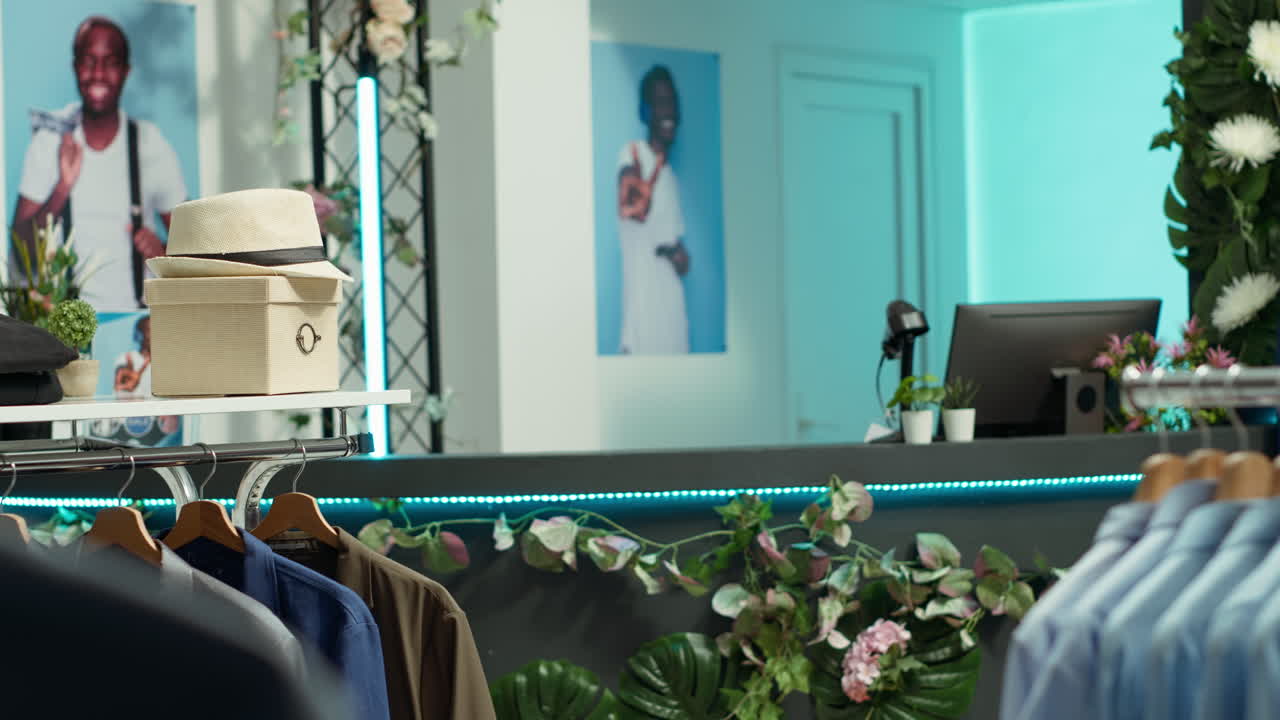 세련된 남성 의류 의류 가게