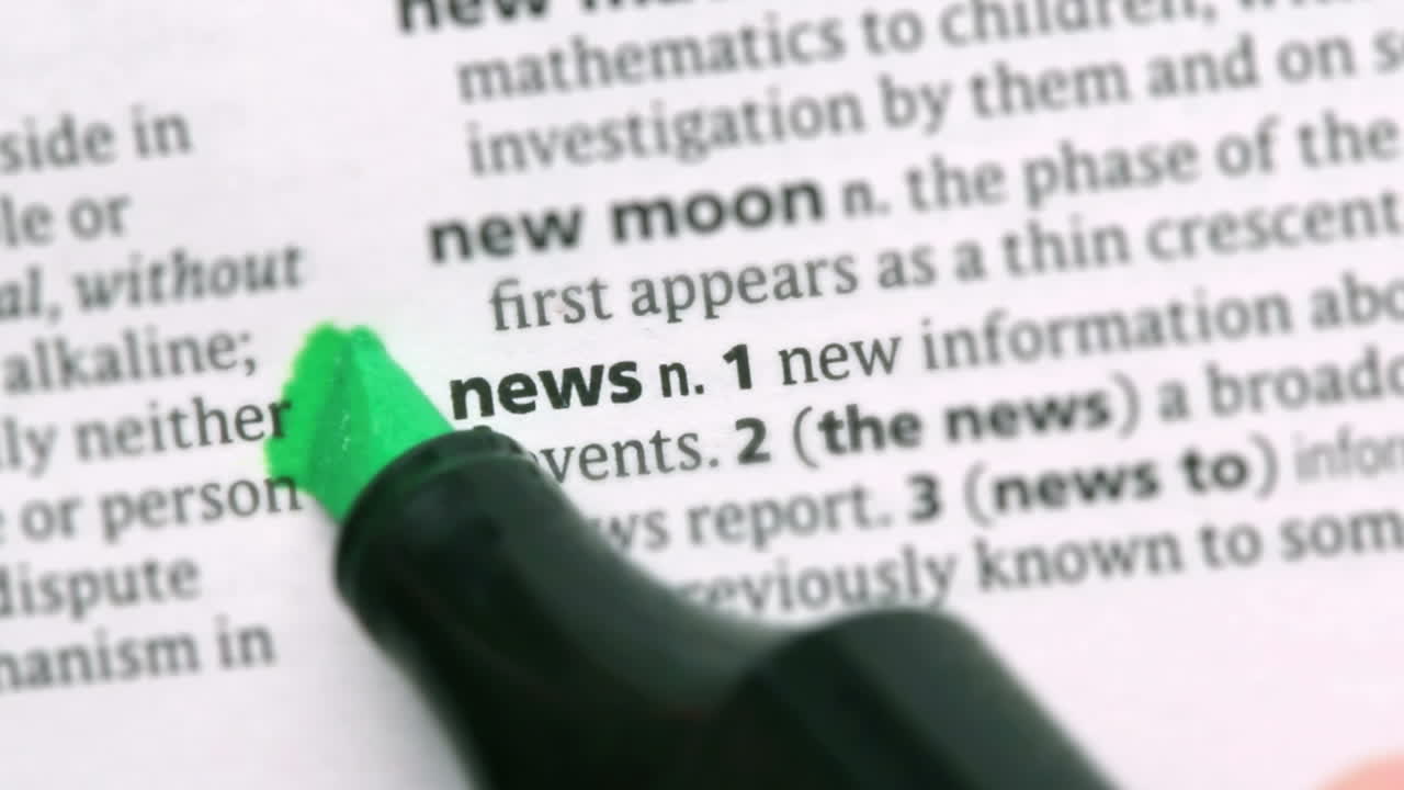 News highlighted in green